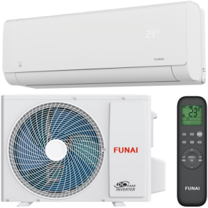 Тепловой насос до 70м2, (-25°C) Funai "Серия SHOGUN Inverter HP Wi-Fi" RAC-I-SG75HP.D04/S/RAC-I-SG75HP.D04H/U